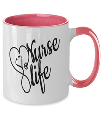 Load image into Gallery viewer, Registered LPN RN ARNP Nurse Practitioner Nursing Assistant Life4 Two Tone Ceramic Coffee Tea Mug Cup Drinkware - CrazyFamilyLove