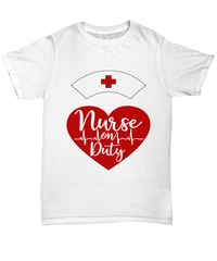 Load image into Gallery viewer, Registered LPN RN ARNP Nurse Practitioner Nursing Assistant On Duty1 Graphic Short Sleeve Cotton Tshirt Teeshirt Shirt Designs - CrazyFamilyLove