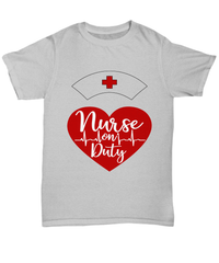Load image into Gallery viewer, Registered LPN RN ARNP Nurse Practitioner Nursing Assistant On Duty1 Graphic Short Sleeve Cotton Tshirt Teeshirt Shirt Designs - CrazyFamilyLove