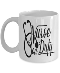 Load image into Gallery viewer, Registered LPN RN ARNP Nurse Practitioner Nursing Assistant On Duty2 Ceramic Coffee Tea Mug Cup Drinkware - CrazyFamilyLove