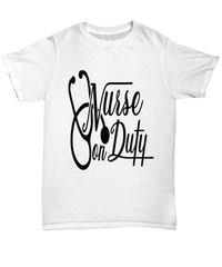 Load image into Gallery viewer, Registered LPN RN ARNP Nurse Practitioner Nursing Assistant On Duty2 Graphic Short Sleeve Cotton Tshirt Teeshirt Shirt Designs - CrazyFamilyLove