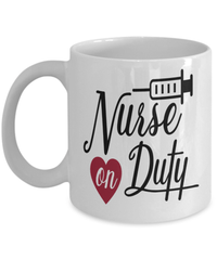 Load image into Gallery viewer, Registered LPN RN ARNP Nurse Practitioner Nursing Assistant On Duty3 Ceramic Coffee Tea Mug Cup Drinkware - CrazyFamilyLove