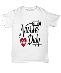 Load image into Gallery viewer, Registered LPN RN ARNP Nurse Practitioner Nursing Assistant On Duty3 Graphic Short Sleeve Cotton Tshirt Teeshirt Shirt Designs - CrazyFamilyLove
