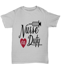 Load image into Gallery viewer, Registered LPN RN ARNP Nurse Practitioner Nursing Assistant On Duty3 Graphic Short Sleeve Cotton Tshirt Teeshirt Shirt Designs - CrazyFamilyLove