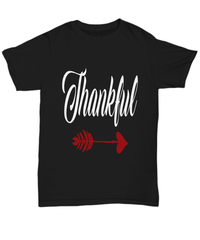 Load image into Gallery viewer, Thankful America Thanksgiving Turkey Day Graphic Tshirt | Pumpkin Patch Autumn Fall Harvest Corn Stalk Maze Short Sleeve Cotton Tee Shirt - CrazyFamilyLove