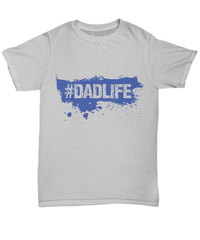 Load image into Gallery viewer, tshirt #Dadlife Cotton Shirt | Father Papa Daddy Birthday Bday teeshirt Graphic - CrazyFamilyLove