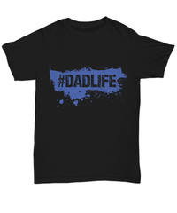 Load image into Gallery viewer, tshirt #Dadlife Cotton Shirt | Father Papa Daddy Birthday Bday teeshirt Graphic - CrazyFamilyLove