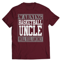 Load image into Gallery viewer, Warning NBA WNBA College High School Basketball Aunt Tshirt Teeshirt | NCAA Final Four Teams March Madness Bball B-ball Cotton Shirt - CrazyFamilyLove