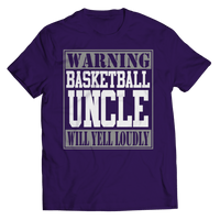 Load image into Gallery viewer, Warning NBA WNBA College High School Basketball Aunt Tshirt Teeshirt | NCAA Final Four Teams March Madness Bball B-ball Cotton Shirt - CrazyFamilyLove